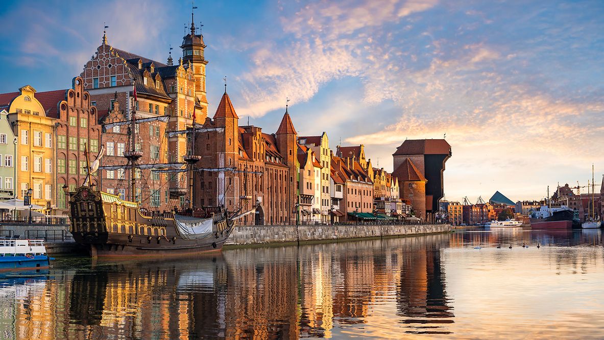 Stadtbild von Gdansk in Polen