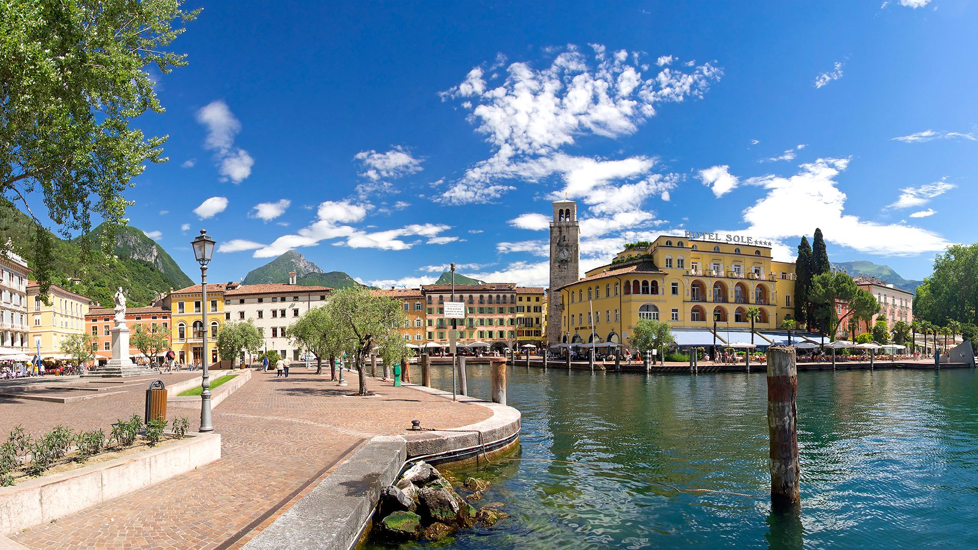 Riva del Garda, Promenade, Gardasee,