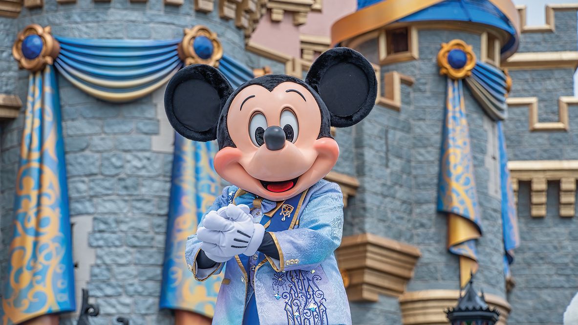 Mickey Mouse Figur im Disney Magic Kingdom