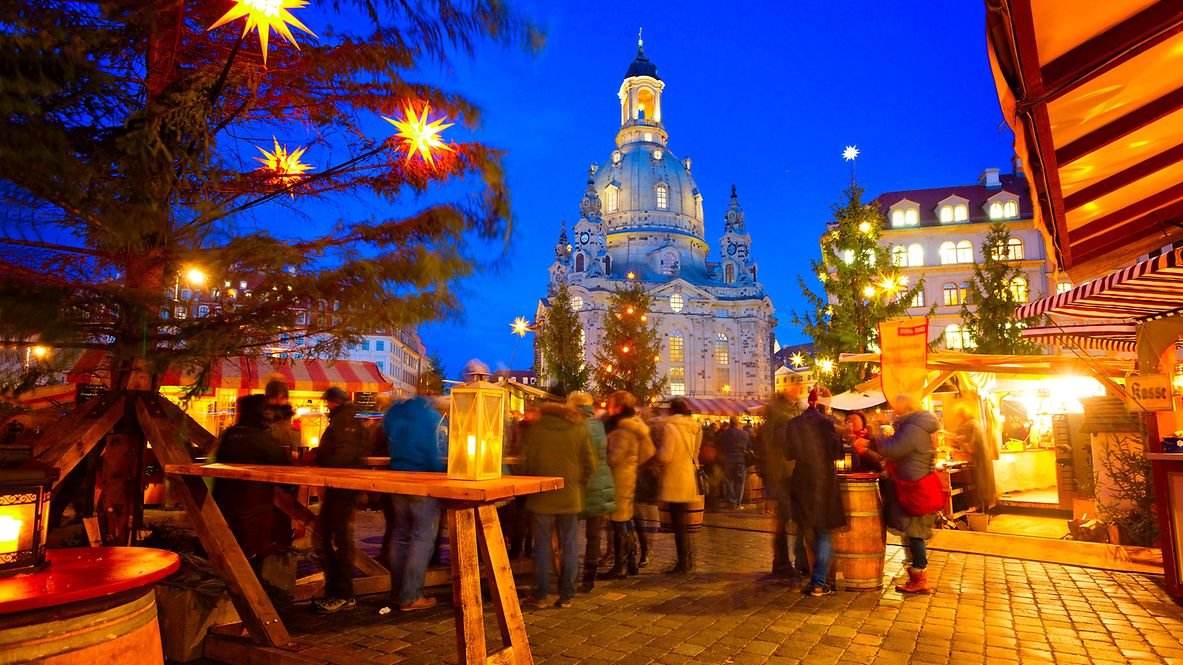 Weihnachtsmarkt in Dresden, Deutschland
