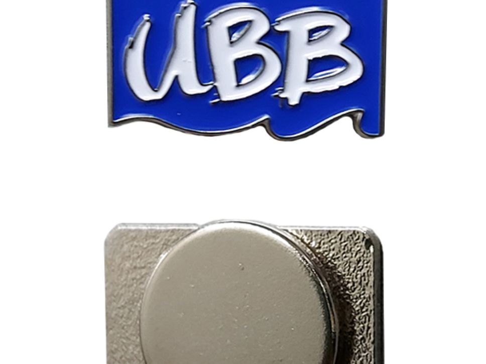 UBB Pin von vorne und hinten
