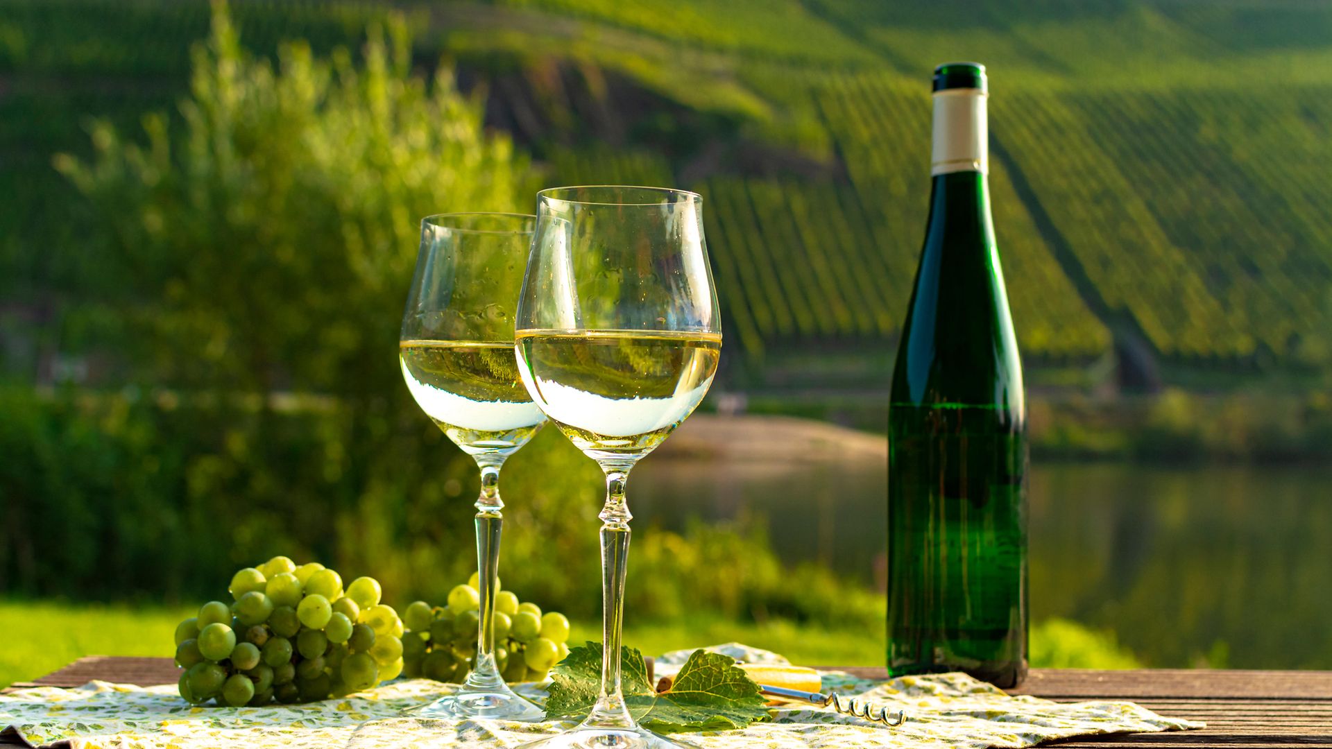 Famous German quality white wine riesling