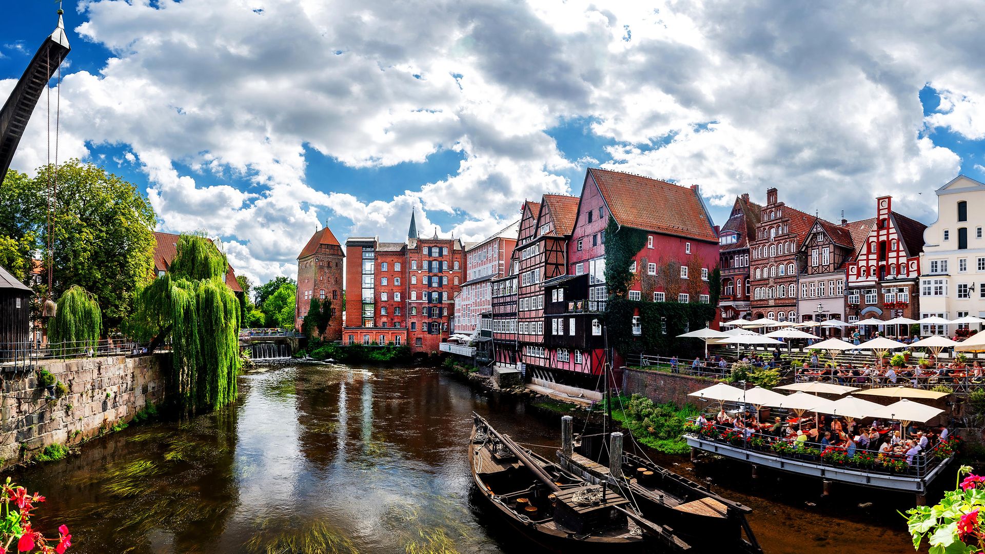  Old harbour at the Hanseatic City of Lunenburg