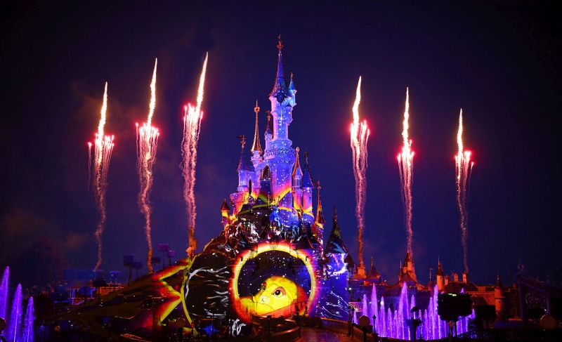 Feuerwerk Schloss Disneyland