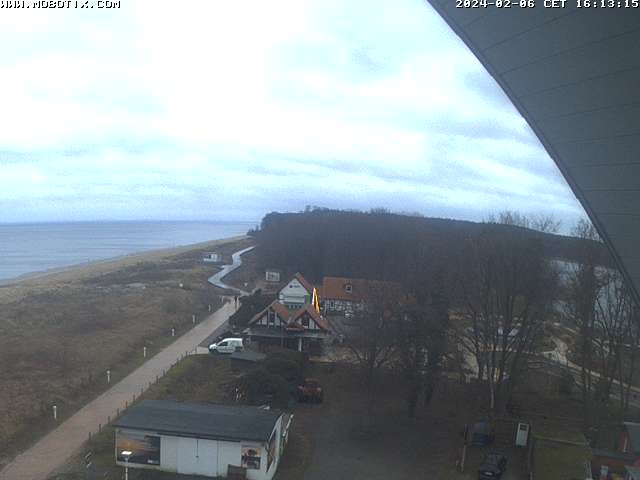 Webcam Blick auf den Strand von Kölpinsee