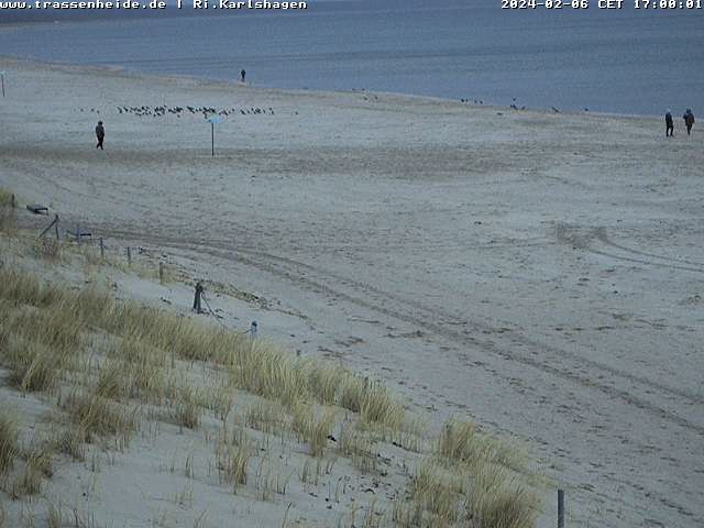 Webcam Blick auf den Strand von Trassenheide